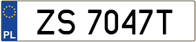 Trailer License Plate